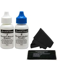 ArctiClean 60ML Kit (30ml ArctiClean1+30ml ArctiClean2) & Microfiber (7" X 6") Cleaning Cloth