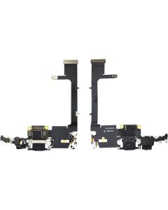 Charging Port Connector Headphone Flex Cable Module Replacement Compatible with iPhone 11 Pro 5.8 inch (Black)