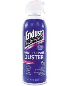 Endust Products - Endust - Compressed Air Duster, 10oz Can - Sold As 1 Each - Prolongs the life of electronic equipment. - Features an extension tube. - Ozone safe.